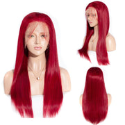 Red Straight and Body Wave 13X6 Lace Front Wigs