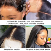 Glueless HD Straight and Body Wave Front Lace Wigs 13X4