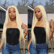 Blonde 613 Straight and Body Wave 13X4 Front Lace Wigs