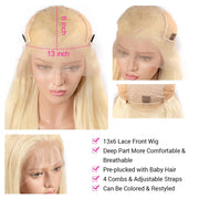 Blonde 613 Straight and Body Wave 13X4 Front Lace Wigs