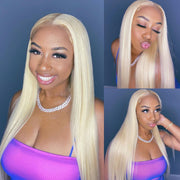 Blonde 613 Straight and Body Wave 13X4 Front Lace Wigs