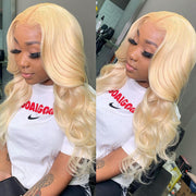 Blonde 613 Straight and Body Wave 13X4 Front Lace Wigs