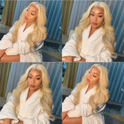 Blonde 613 Straight and Body Wave 13X4 Front Lace Wigs