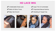 Glueless HD Straight and Body Wave Front Lace Wigs 13X4