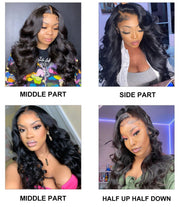 Glueless HD Straight and Body Wave Front Lace Wigs 13X4