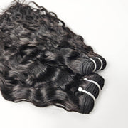 French Wave 100% Unprocessed Virgin Hair Extensions Natural Color with 13X4 Frontal