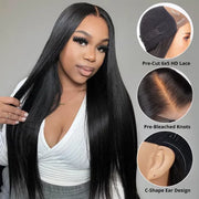 Wear & Go Glueless Lace Wig Straight Wigs Pre-Everything Human Hair Wig