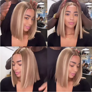 Highlight Blonde 613 Bob Wigs 13X6