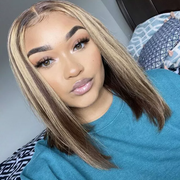 Highlight Blonde 613 Bob Wigs 13X6