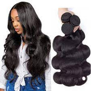 Body Wave Virgin Hair Extensions Natural Color 3 Bundle Deal