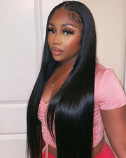 Clip-in straight and body wave 100% Virgin Hair Extensions Natural Color