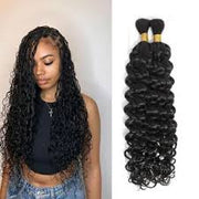 Bulk Hair  Curly Virgin Hair Extensions Natural Color