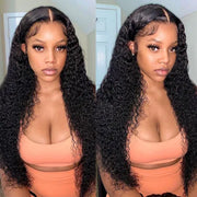 Curly Wave 100% Unprocessed Virgin Hair Extensions Natural Color with 4X4 Lace Closure