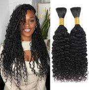 Bulk Hair  Curly Virgin Hair Extensions Natural Color