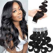 Tape-in Virgin Hair Extensions Natural Color