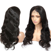 Body Wave and Straight Hair 13X4 Front Lace Wigs Natural Color