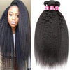 Kinky Straight Virgin Hair Extensions Natural Color 1 Bundle