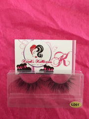 5D 100% mink eyelashes LD series (Length: 2.5 cm)