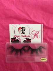 5D 100% mink eyelashes LD series (Length: 2.5 cm)