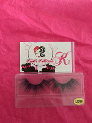 5D 100% mink eyelashes LD series (Length: 2.5 cm)