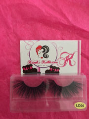 5D 100% mink eyelashes LD series (Length: 2.5 cm)