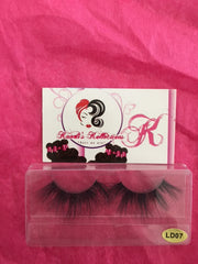 5D 100% mink eyelashes LD series (Length: 2.5 cm)