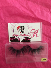 5D 100% mink eyelashes LD series (Length: 2.5 cm)