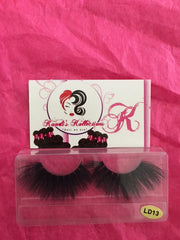 5D 100% mink eyelashes LD series (Length: 2.5 cm)