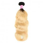 Blonde #613/T1B-613 Virgin Hair Extensions 1 Bundle