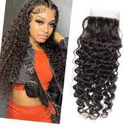 Closure curly Swiss Lace 4x4 Closure  Natural Color