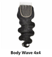 Closure curly Swiss Lace 4x4 Closure  Natural Color