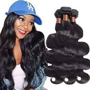 Body Wave Virgin Hair Extensions Natural Color 3 Bundle Deal