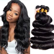 Body Wave Virgin Hair Extensions Natural Color 3 Bundle Deal