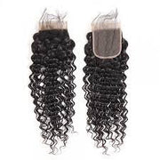 Closure curly Swiss Lace 4x4 Closure  Natural Color