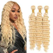 Blonde #613/T1B-613 Virgin Hair Extensions 3 Bundles Deal