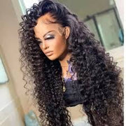 Curly 13x6 Full Lace Wigs Natural Color