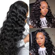 Curly 13x6 Full Lace Wigs Natural Color