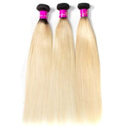 Blonde #613/T1B-613 Virgin Hair Extensions 1 Bundle