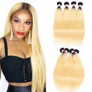 Blonde #613/T1B-613 Virgin Hair Extensions 1 Bundle