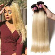 Blonde #613/T1B-613 Virgin Hair Extensions 1 Bundle