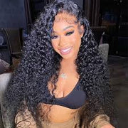 Curly 13x6 Full Lace Wigs Natural Color